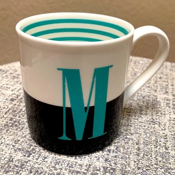 🔹Kate Spade New York Lenox Monogram “M” Coffee Mug / Cup… - Picture 1 of 5